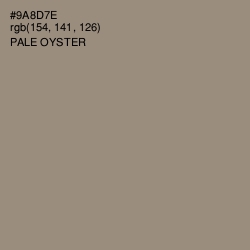 #9A8D7E - Pale Oyster Color Image